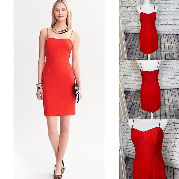 Banana Republic Dresses & Skirts - Red Banana Republic Wool cocktail Mini dress ❤️